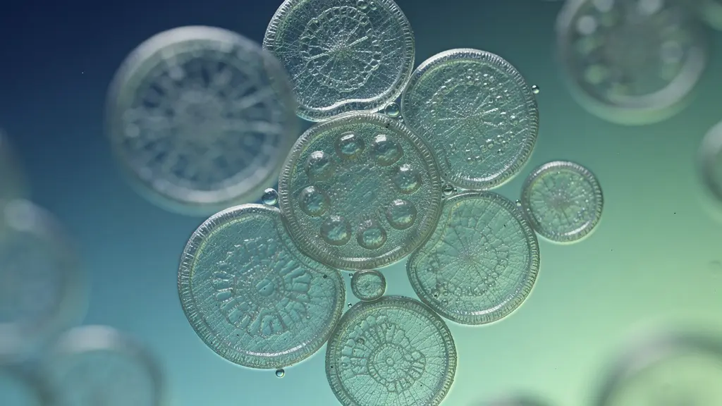 Vue microscopique de bactéries dans un échantillon d'eau