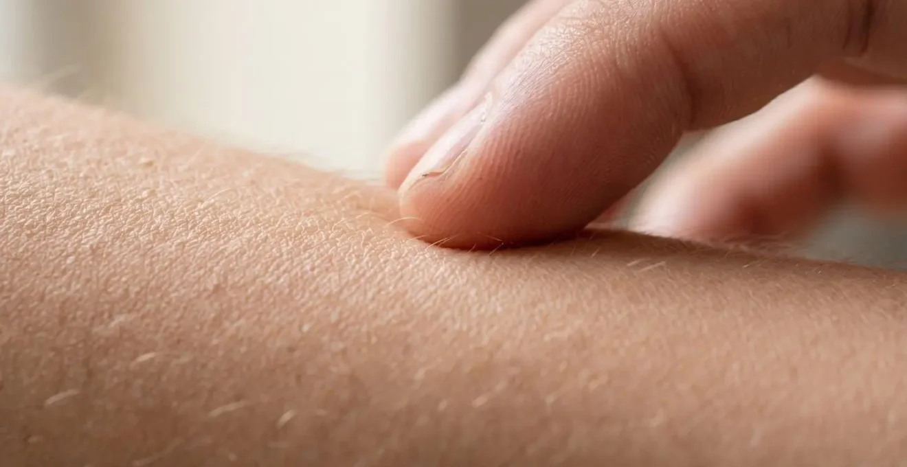 Détail macro de peau velue révélant la finesse du toucher thérapeutique